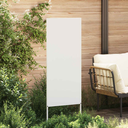 vidaXL Garden Privacy Screen White 50 x 140 cm Cold-rolled steel 3