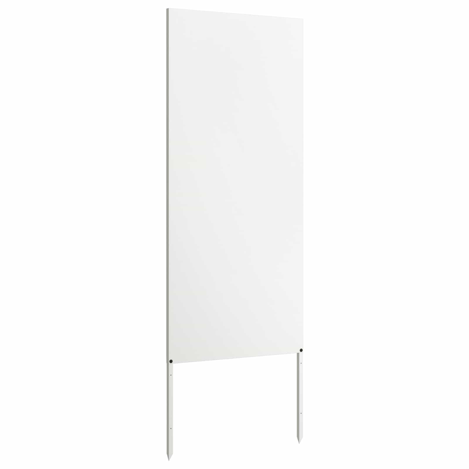 vidaXL Garden Privacy Screen White 50 x 140 cm Cold-rolled steel 5