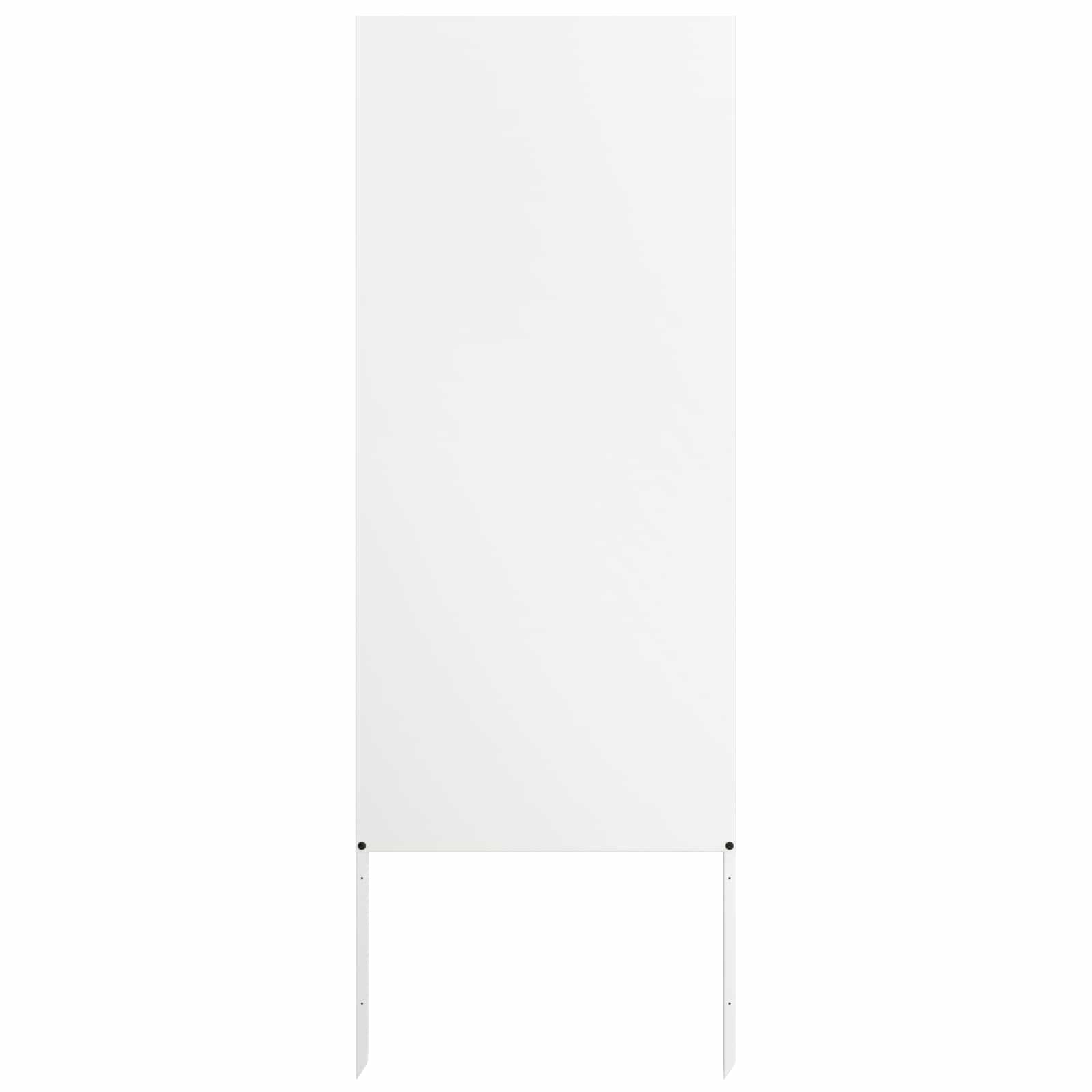 vidaXL Garden Privacy Screen White 50 x 140 cm Cold-rolled steel 4