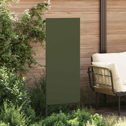 vidaXL Garden Privacy Screen Olive green 50 x 140 cm Cold-rolled steel 3