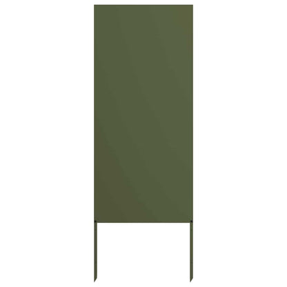vidaXL Garden Privacy Screen Olive green 50 x 140 cm Cold-rolled steel 2