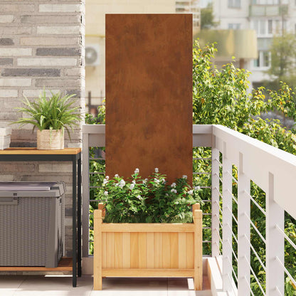vidaXL Garden Privacy Screen Rusty 50 x 140 cm Weathering Steel 1