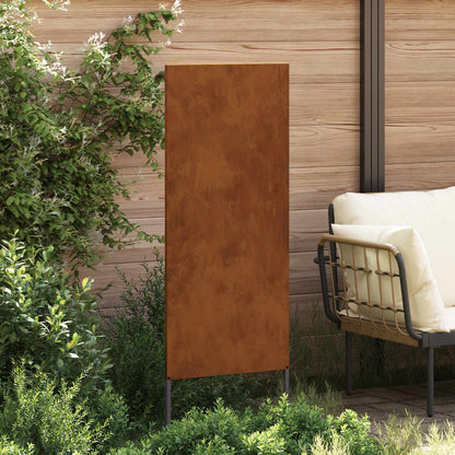vidaXL Garden Privacy Screen Rusty 50 x 140 cm Weathering Steel 3