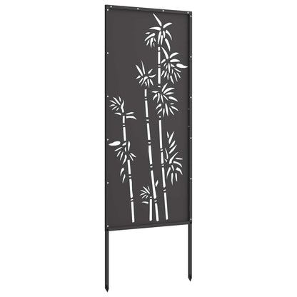 vidaXL Garden Privacy Screen Black 50 x 140 cm Cold-rolled steel 6