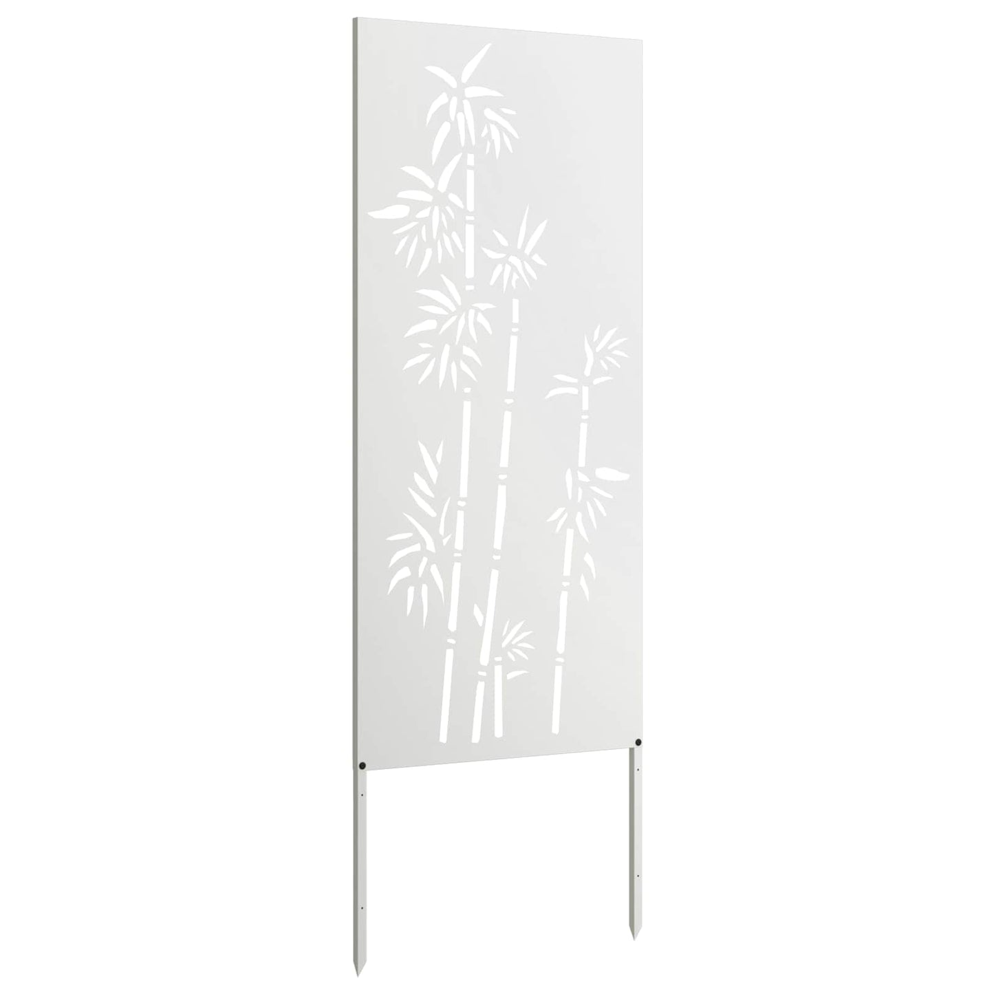 vidaXL Garden Privacy Screen White 50 x 140 cm Cold-rolled steel 5