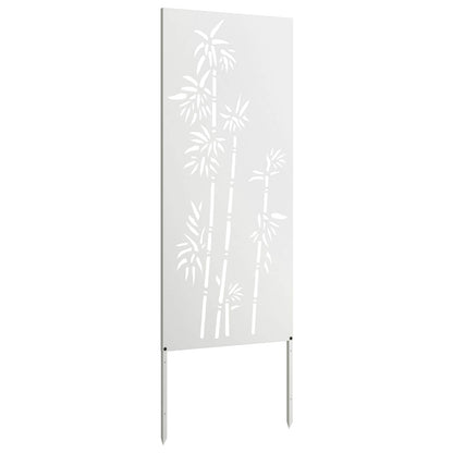 vidaXL Garden Privacy Screen White 50 x 140 cm Cold-rolled steel 5