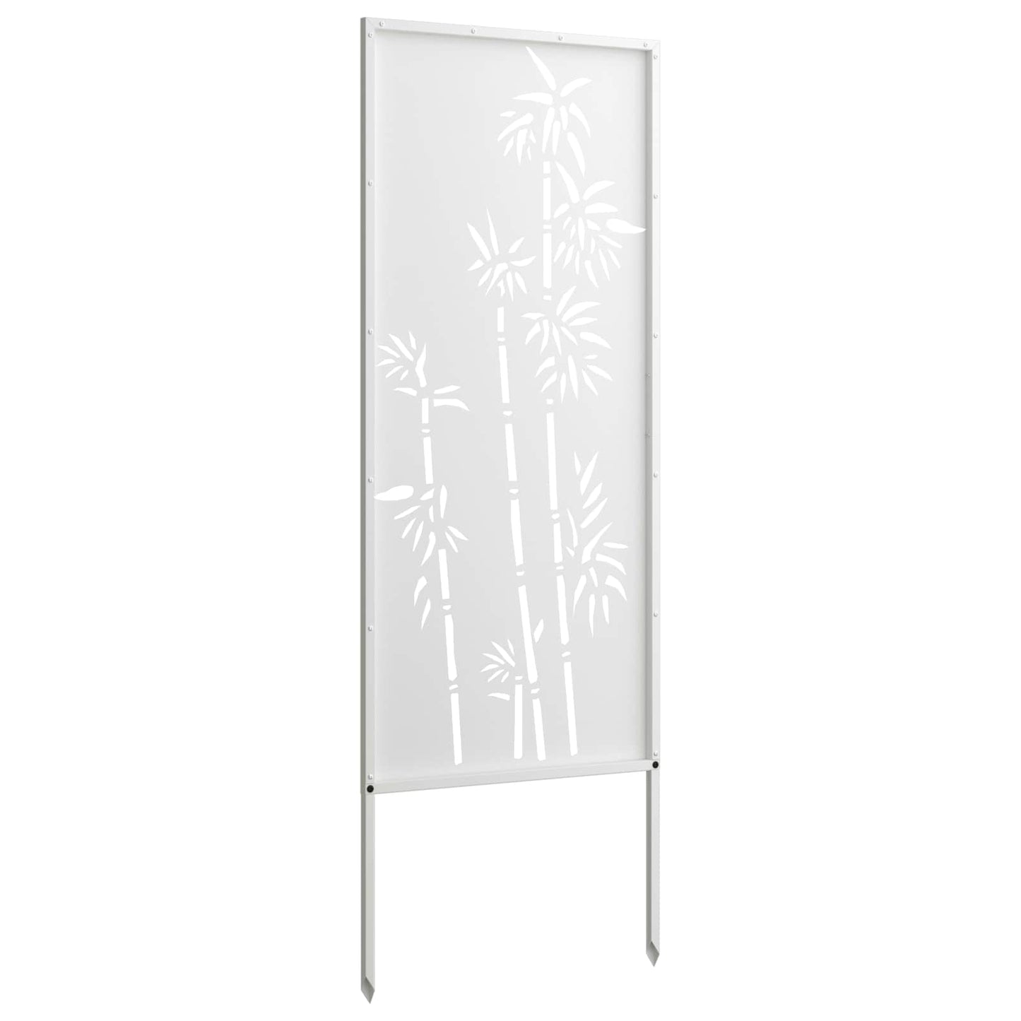 vidaXL Garden Privacy Screen White 50 x 140 cm Cold-rolled steel 6