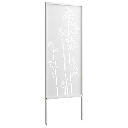 vidaXL Garden Privacy Screen White 50 x 140 cm Cold-rolled steel 6