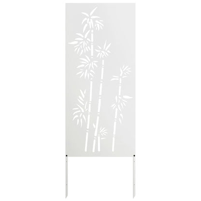 vidaXL Garden Privacy Screen White 50 x 140 cm Cold-rolled steel 4