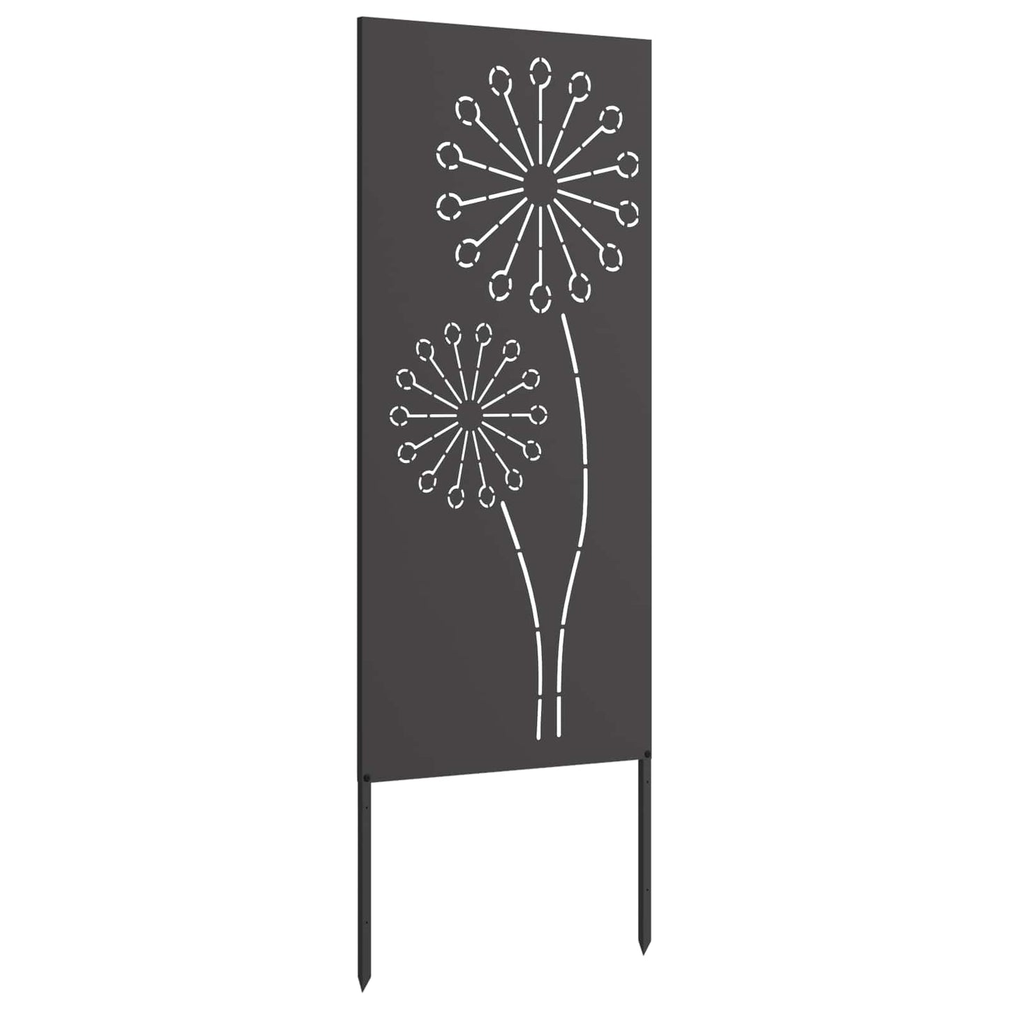 vidaXL Garden Privacy Screen Black 50 x 140 cm Cold-rolled steel 5