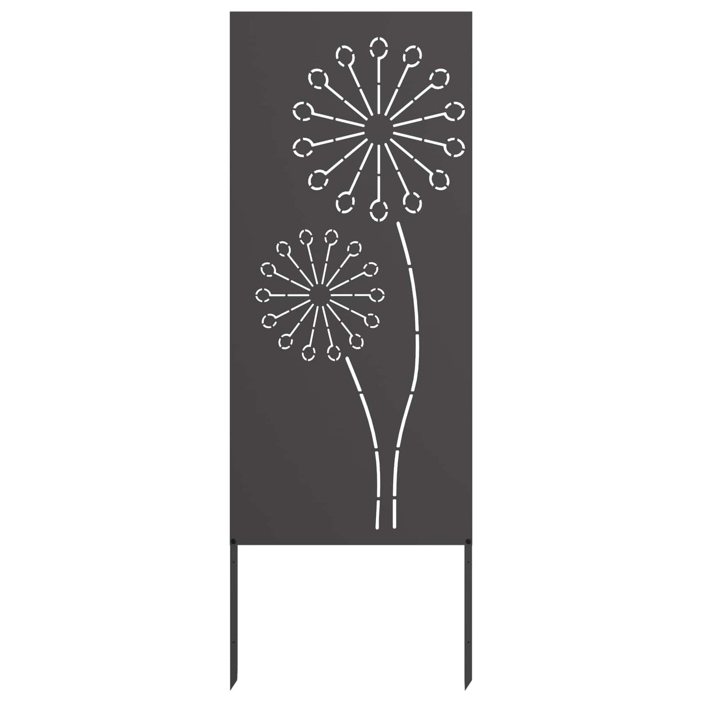 vidaXL Garden Privacy Screen Black 50 x 140 cm Cold-rolled steel 2