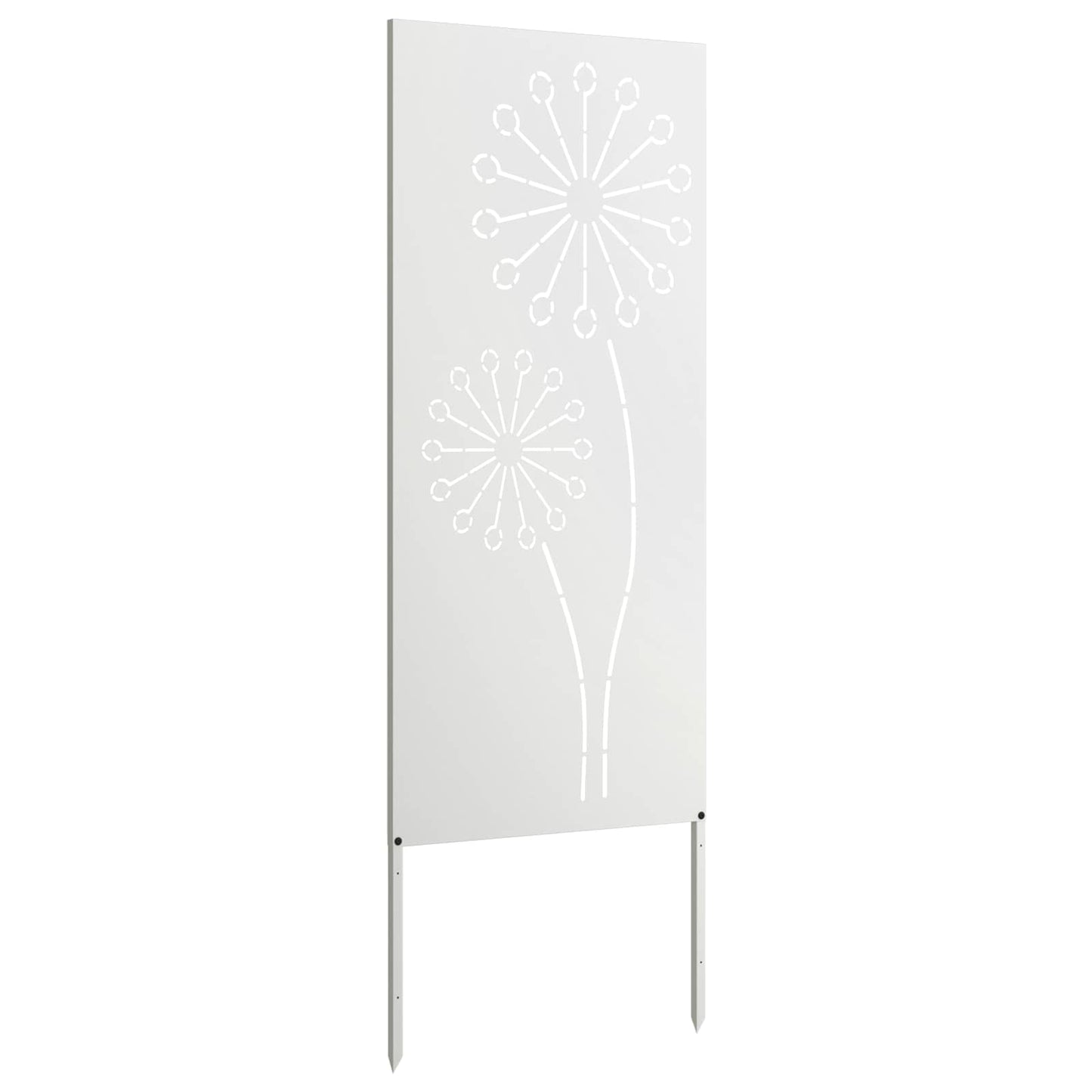 vidaXL Garden Privacy Screen White 50 x 140 cm Cold-rolled steel 5