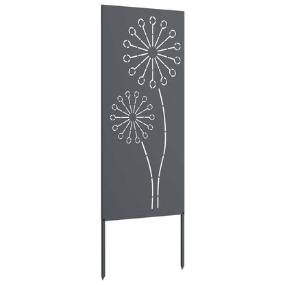 vidaXL Garden Privacy Screen Anthracite 50 x 140 cm Cold-rolled steel 5