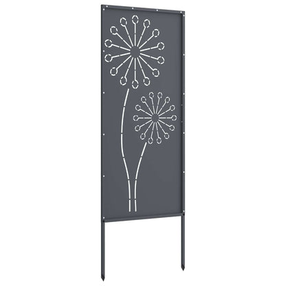 vidaXL Garden Privacy Screen Anthracite 50 x 140 cm Cold-rolled steel 6