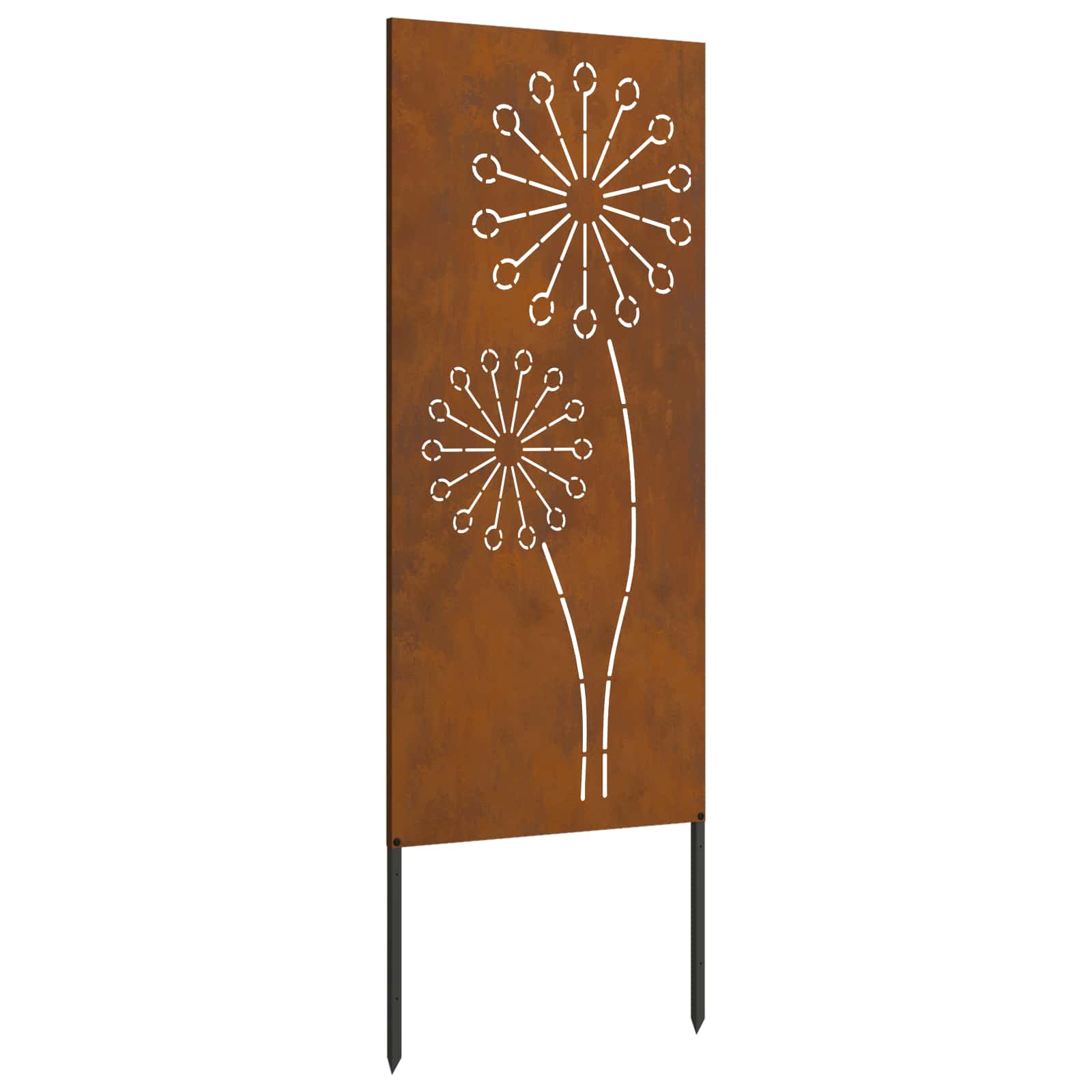 vidaXL Garden Privacy Screen Rusty 50 x 140 cm Weathering Steel 2