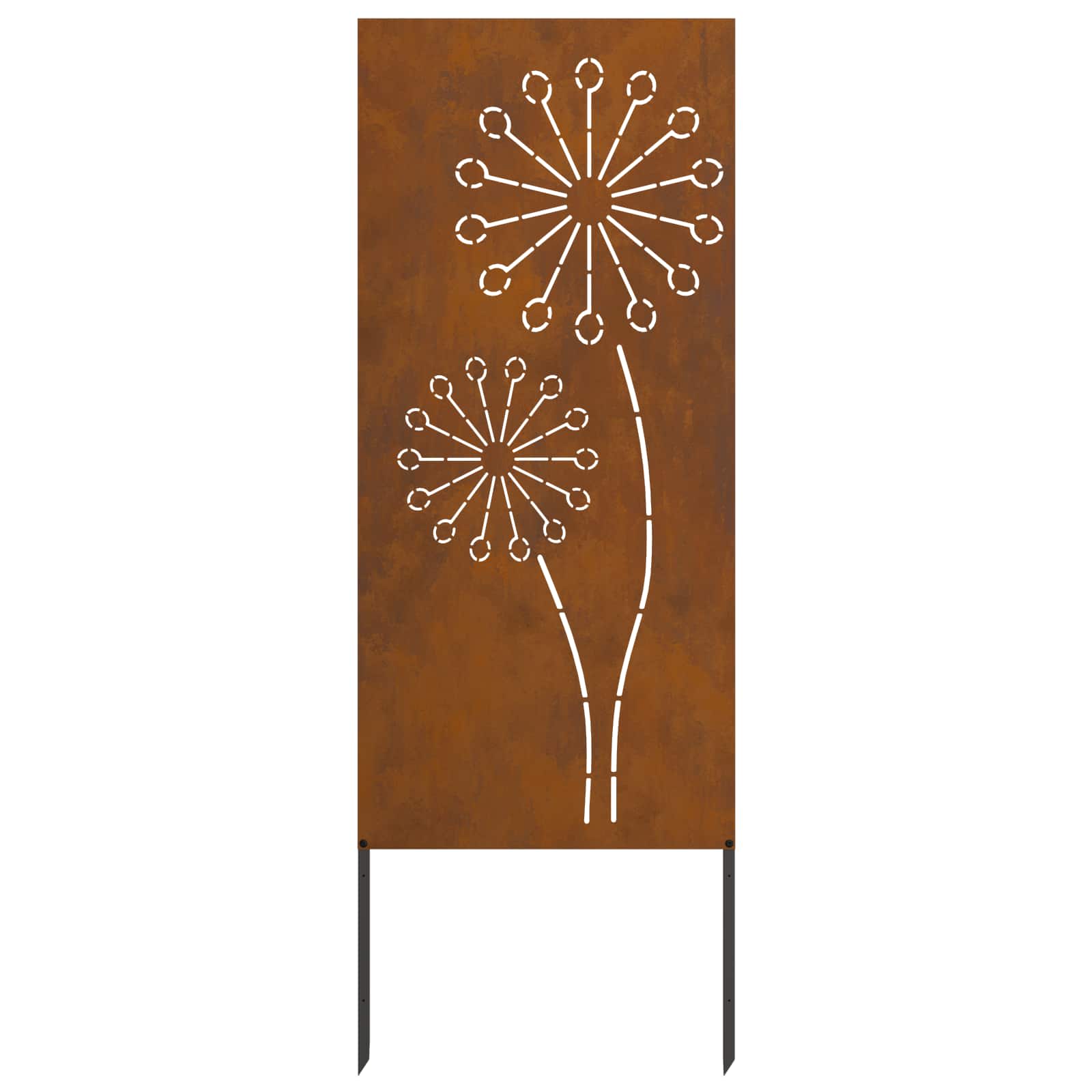 vidaXL Garden Privacy Screen Rusty 50 x 140 cm Weathering Steel 4