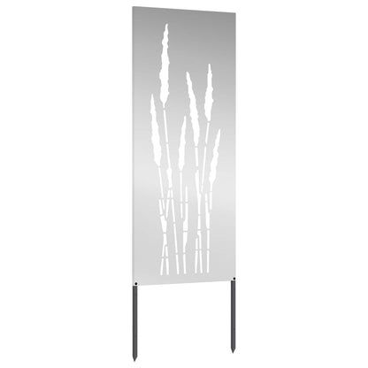 vidaXL Garden Privacy Screen Silver 50 x 140 cm Galvanised steel 4