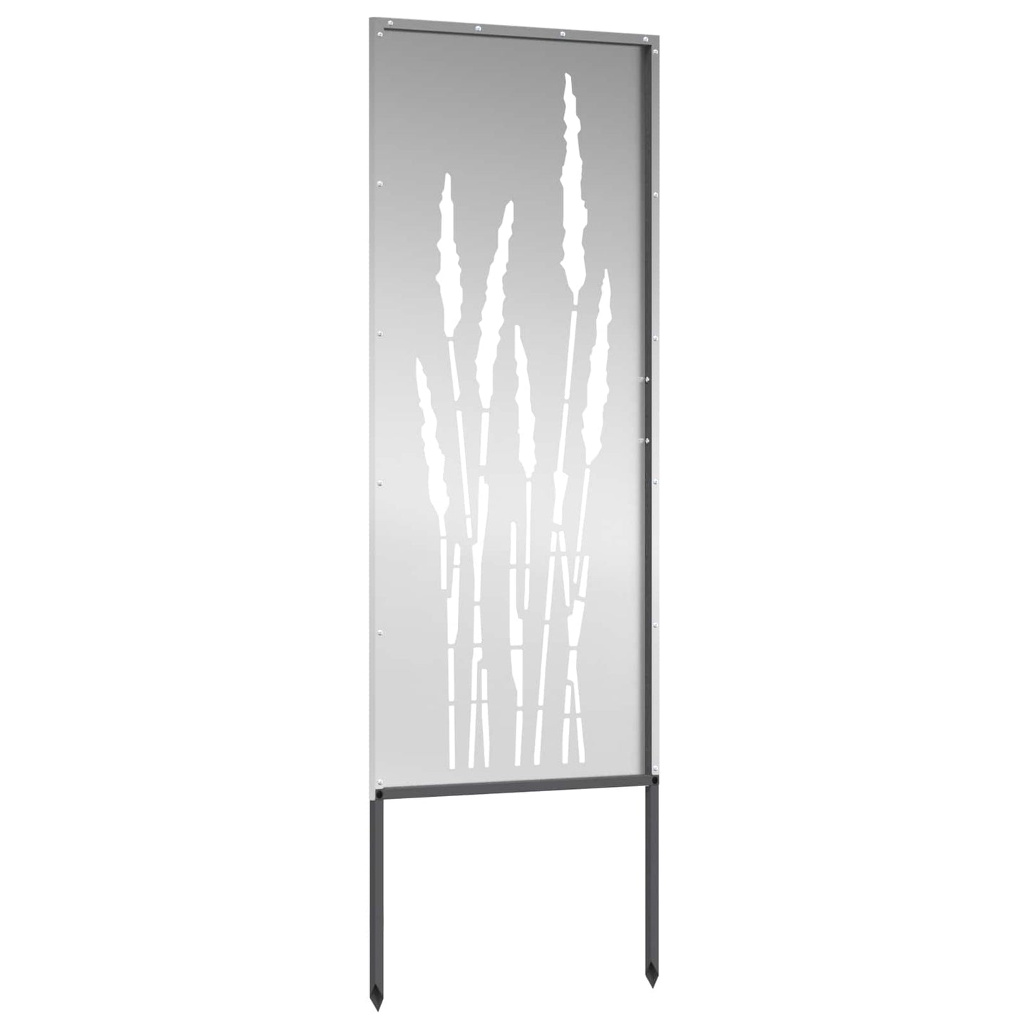 vidaXL Garden Privacy Screen Silver 50 x 140 cm Galvanised steel 5