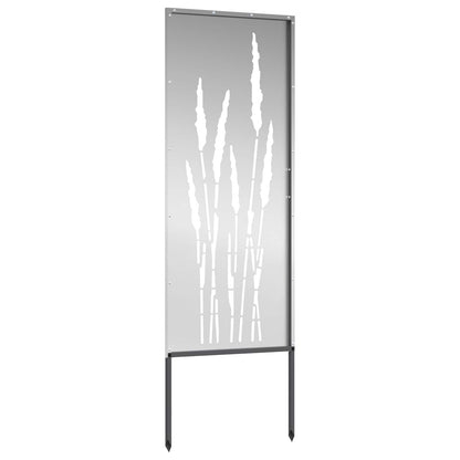 vidaXL Garden Privacy Screen Silver 50 x 140 cm Galvanised steel 5