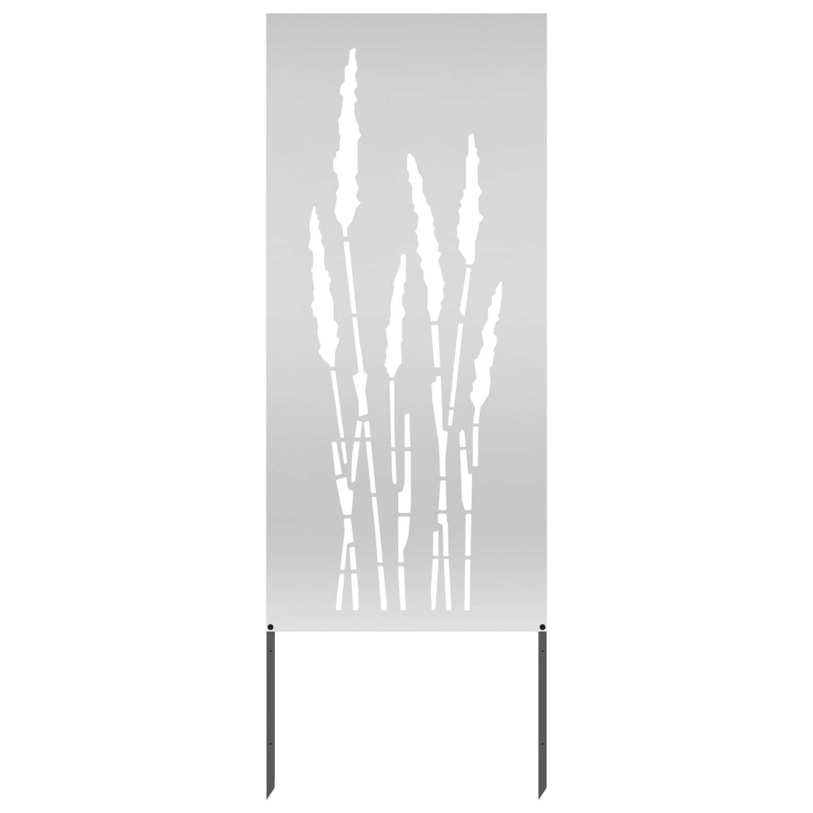 vidaXL Garden Privacy Screen Silver 50 x 140 cm Galvanised steel 2