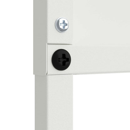 vidaXL Garden Privacy Screen White 50 x 140 cm Cold-rolled steel 6