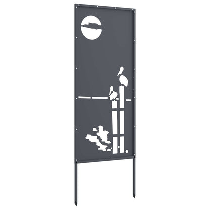 vidaXL Garden Privacy Screen Anthracite 50 x 140 cm Cold-rolled steel 5