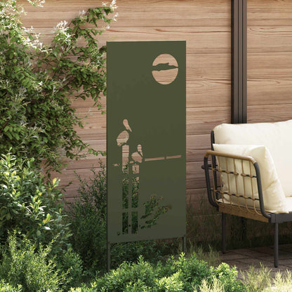 vidaXL Garden Privacy Screen Olive green 50 x 140 cm Cold-rolled steel 3