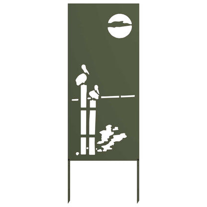vidaXL Garden Privacy Screen Olive green 50 x 140 cm Cold-rolled steel 2