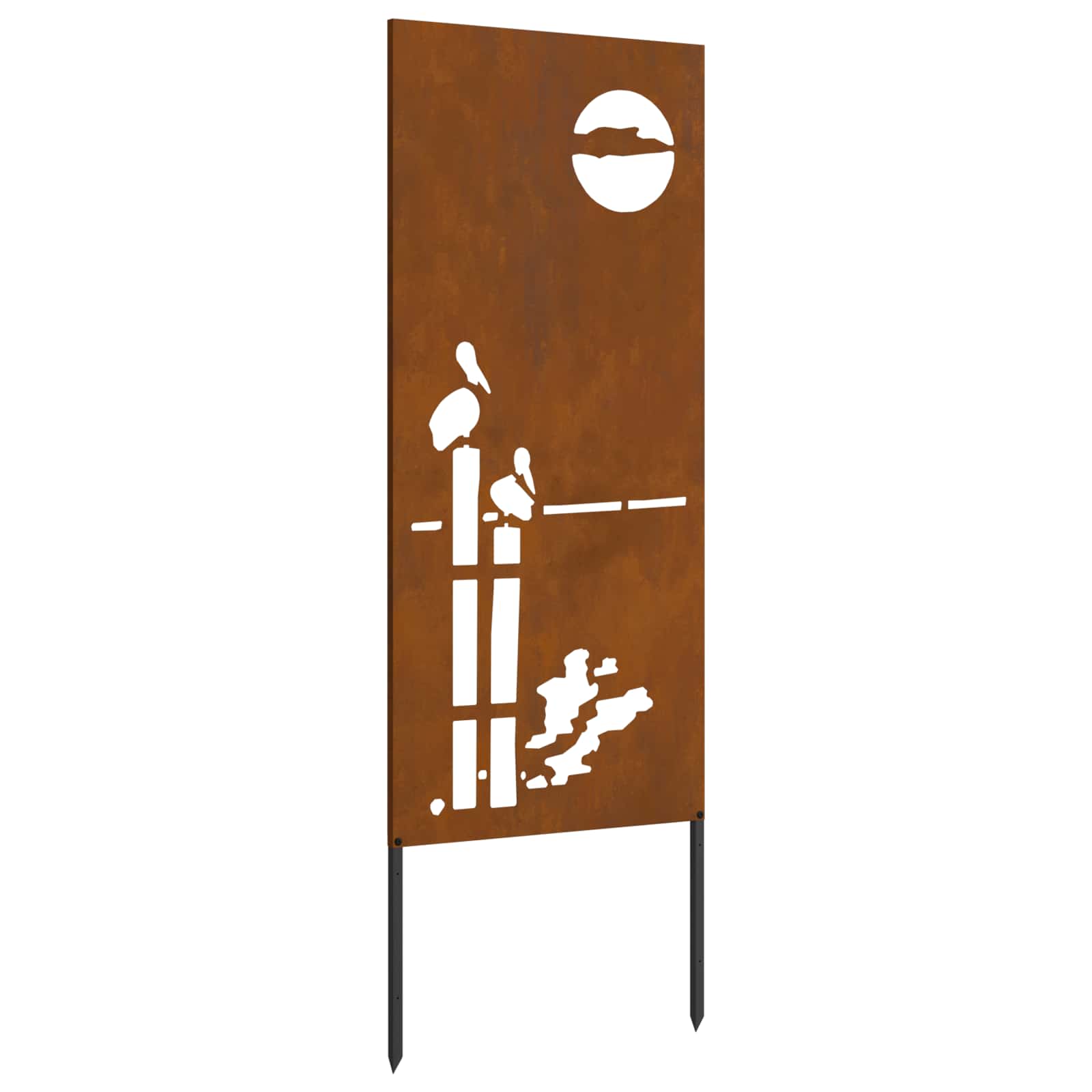 vidaXL Garden Privacy Screen Rusty 50 x 140 cm Weathering Steel 2