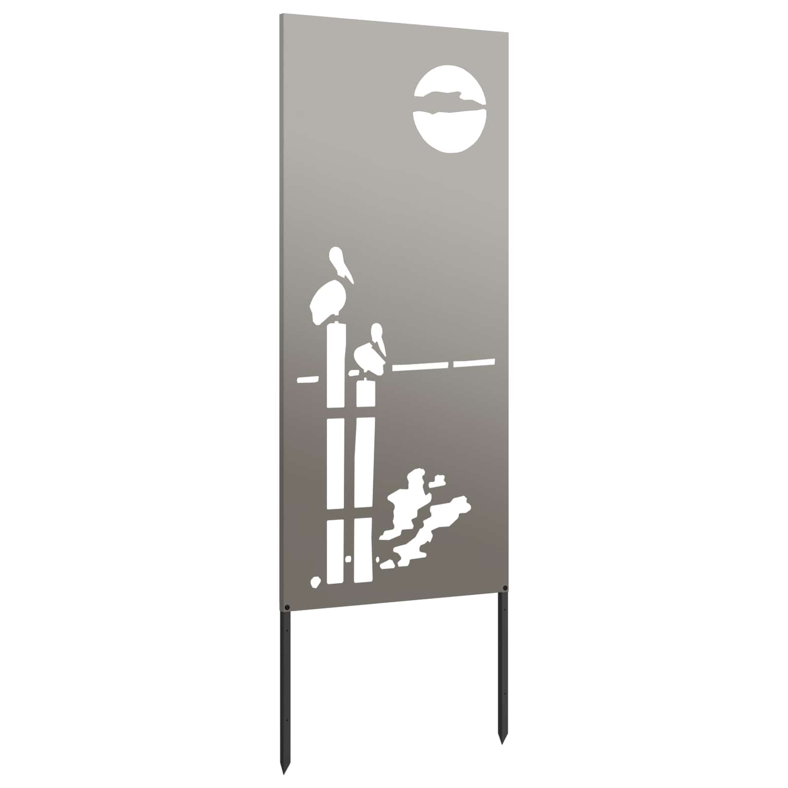 vidaXL Garden Privacy Screen Rusty 50 x 140 cm Weathering Steel 5