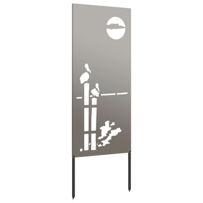 vidaXL Garden Privacy Screen Rusty 50 x 140 cm Weathering Steel 5