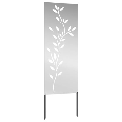 vidaXL Garden Privacy Screen Silver 50 x 140 cm Galvanised steel 4