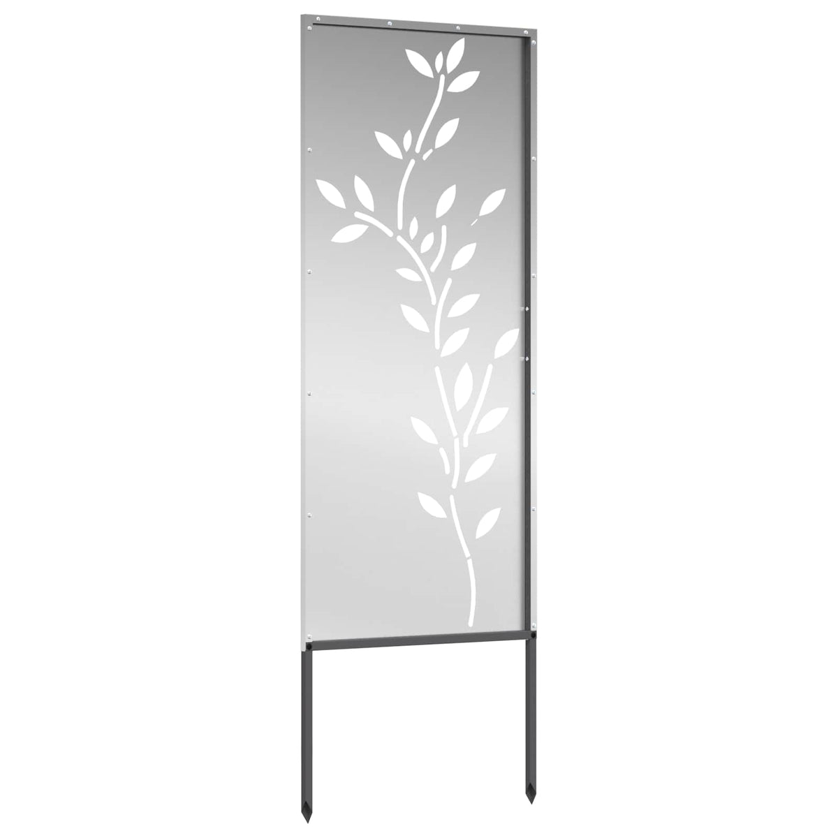 vidaXL Garden Privacy Screen Silver 50 x 140 cm Galvanised steel 5