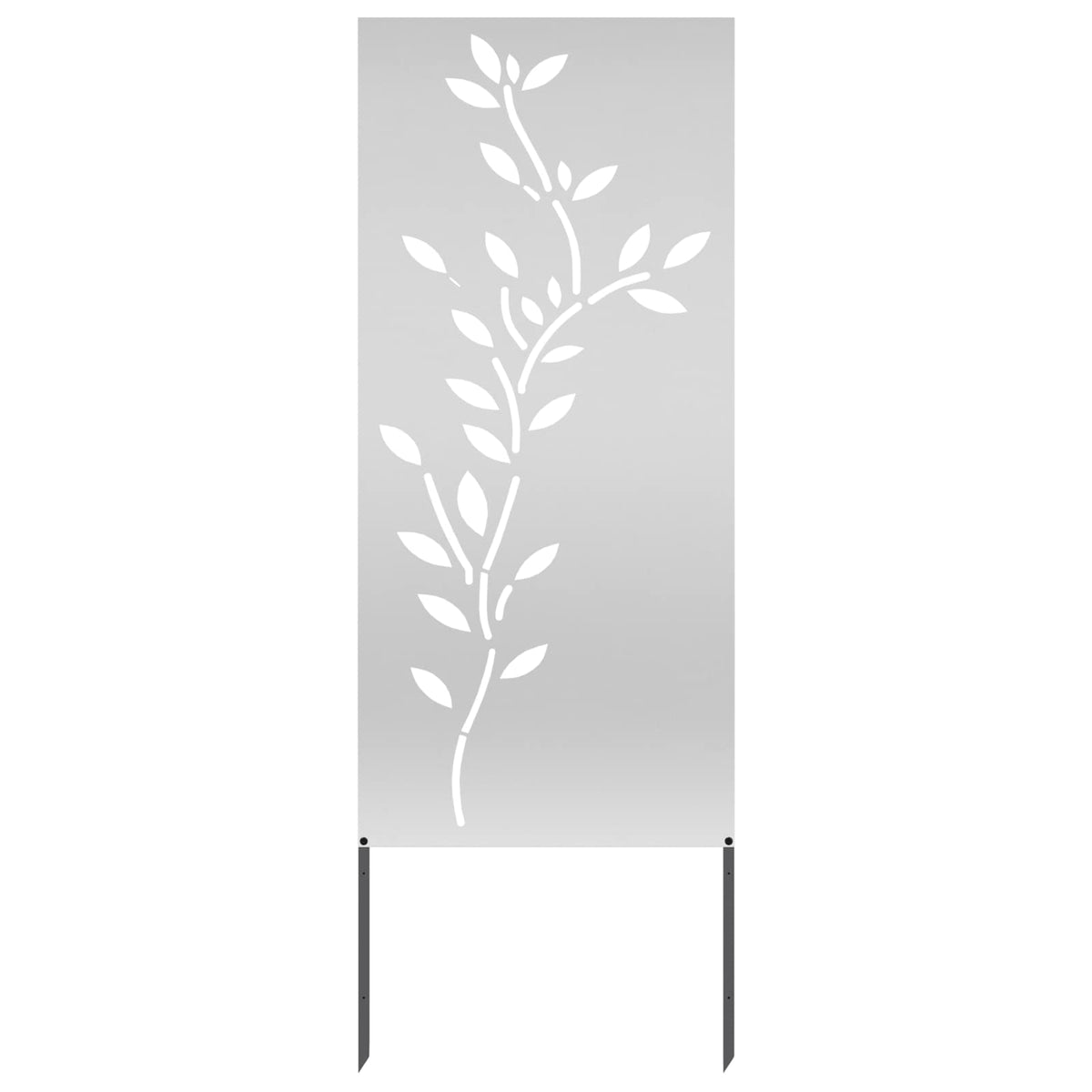 vidaXL Garden Privacy Screen Silver 50 x 140 cm Galvanised steel 2