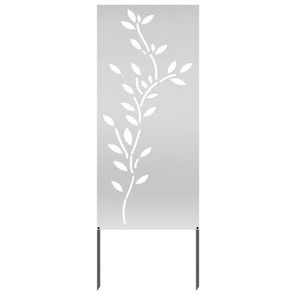 vidaXL Garden Privacy Screen Silver 50 x 140 cm Galvanised steel 2