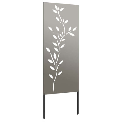 vidaXL Garden Privacy Screen Floral Rusty 50 x 140 cm Weathering Steel 6