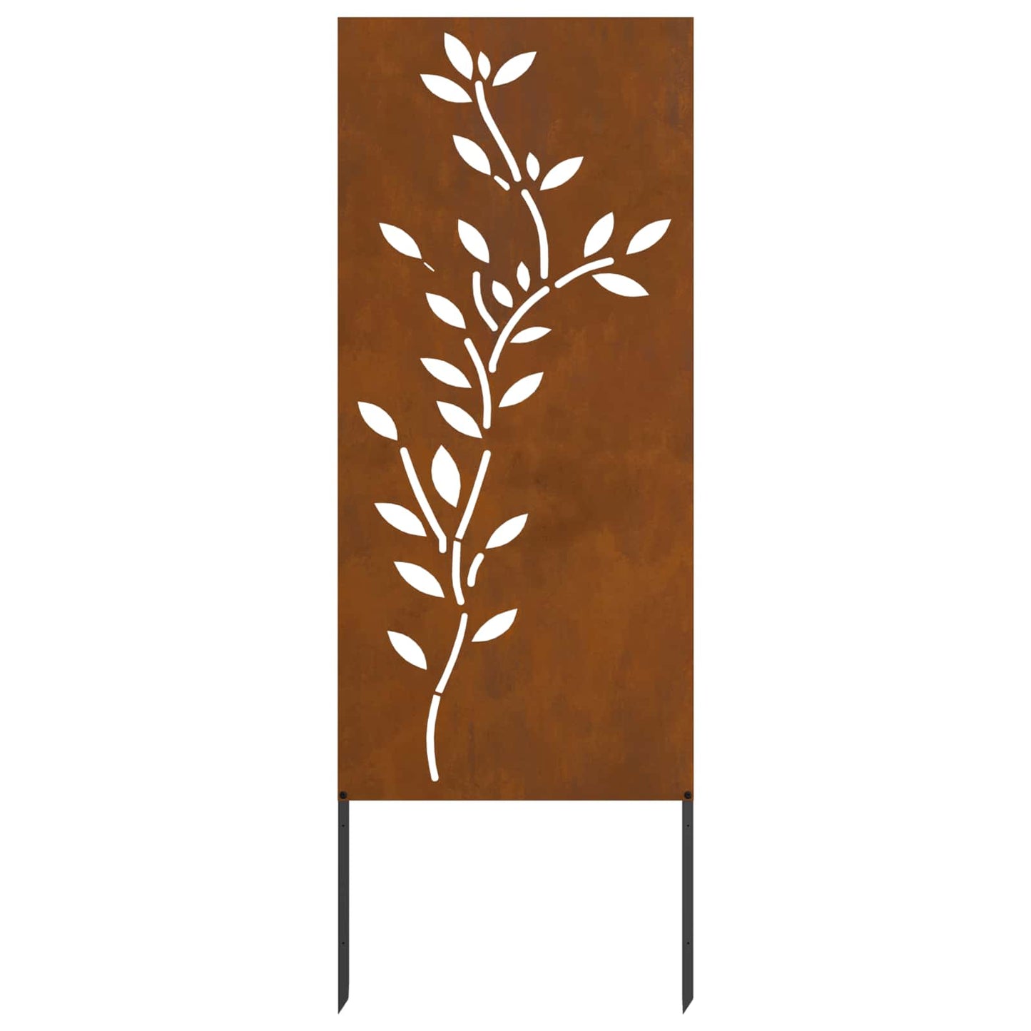 vidaXL Garden Privacy Screen Floral Rusty 50 x 140 cm Weathering Steel 4