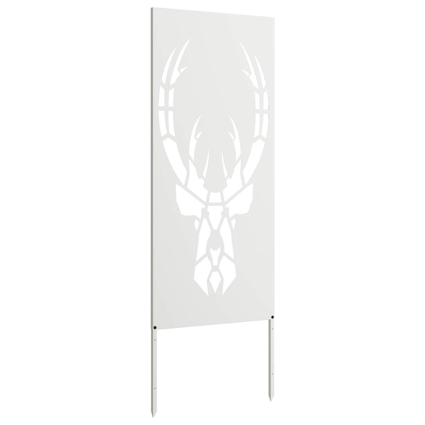 vidaXL Garden Privacy Screen White 50 x 140 cm Cold-rolled steel 5