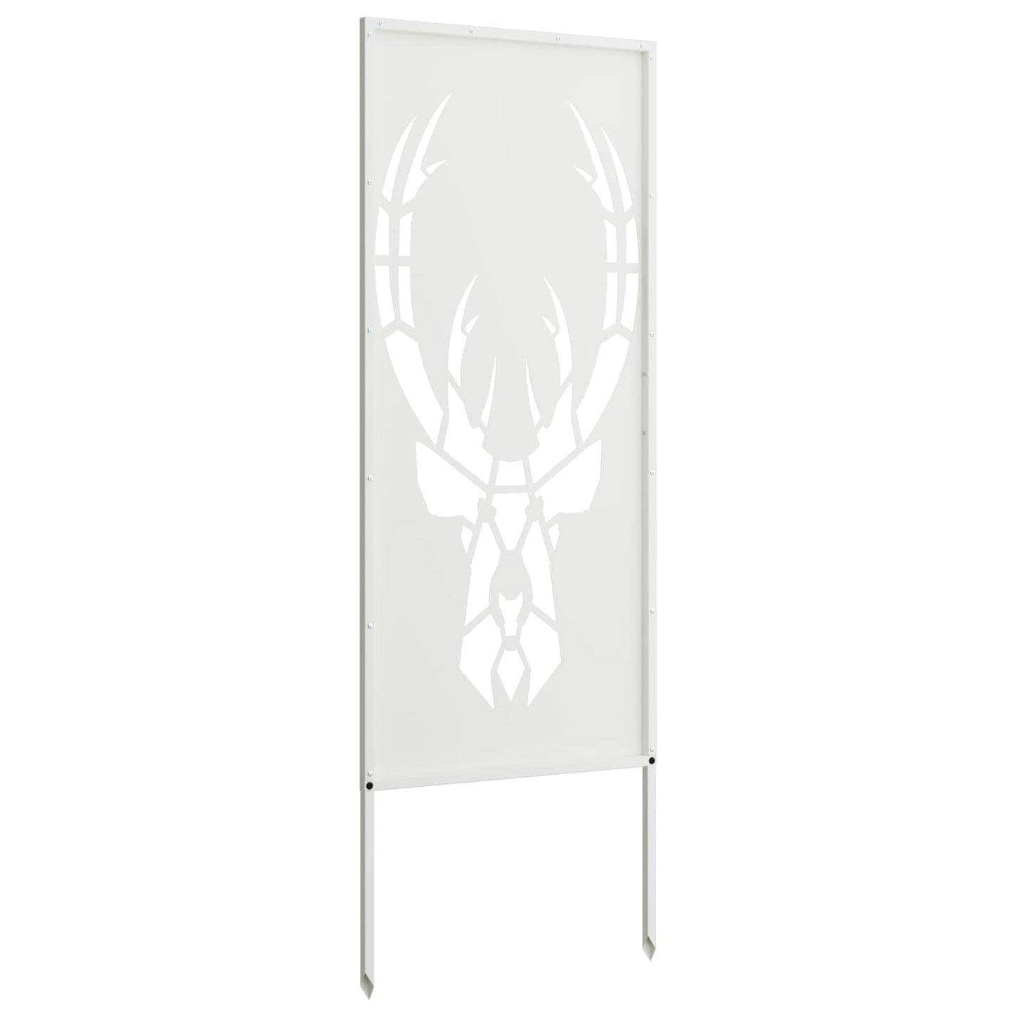vidaXL Garden Privacy Screen White 50 x 140 cm Cold-rolled steel 6