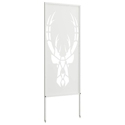 vidaXL Garden Privacy Screen White 50 x 140 cm Cold-rolled steel 6