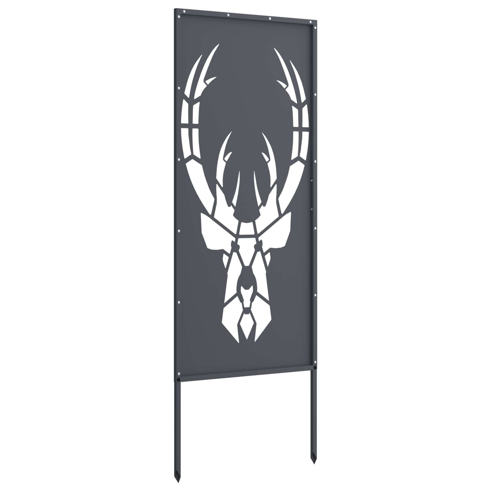 vidaXL Garden Privacy Screen Anthracite 50 x 140 cm Cold-rolled steel 6
