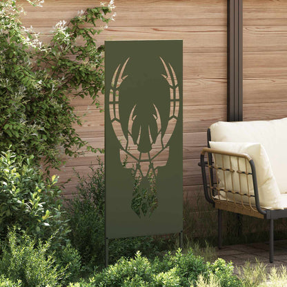 vidaXL Garden Privacy Screen Olive green 50 x 140 cm Cold-rolled steel 3