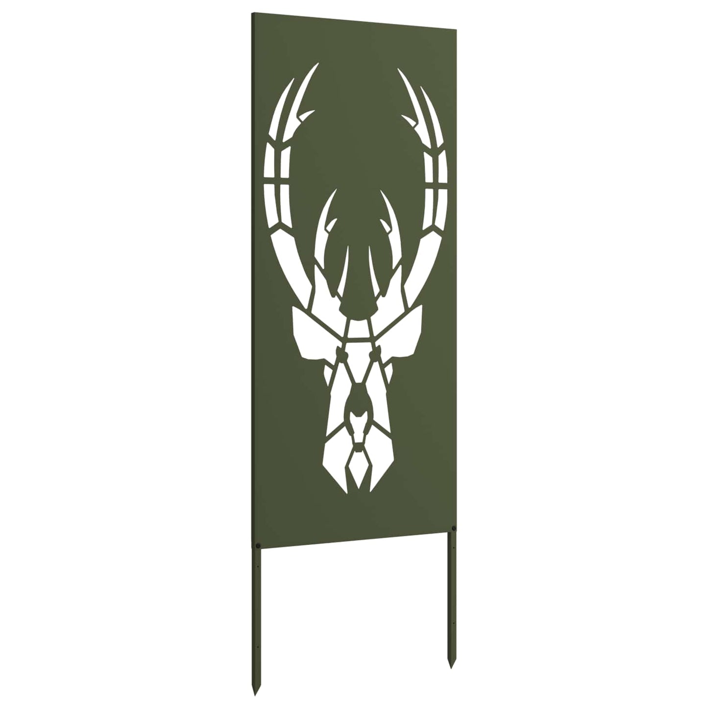 vidaXL Garden Privacy Screen Olive green 50 x 140 cm Cold-rolled steel 5