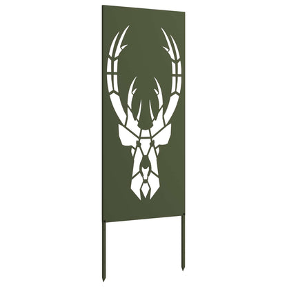 vidaXL Garden Privacy Screen Olive green 50 x 140 cm Cold-rolled steel 5