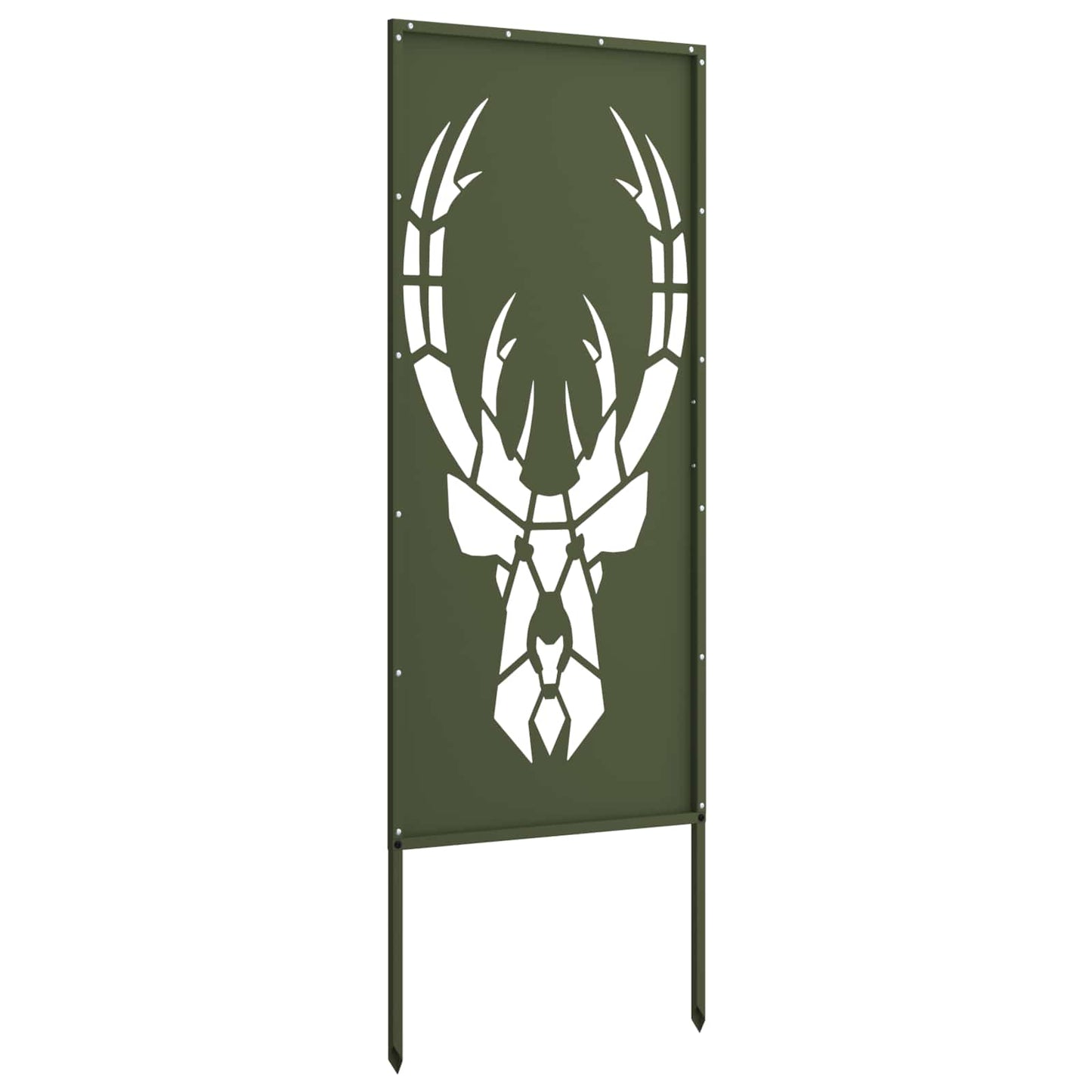 vidaXL Garden Privacy Screen Olive green 50 x 140 cm Cold-rolled steel 6
