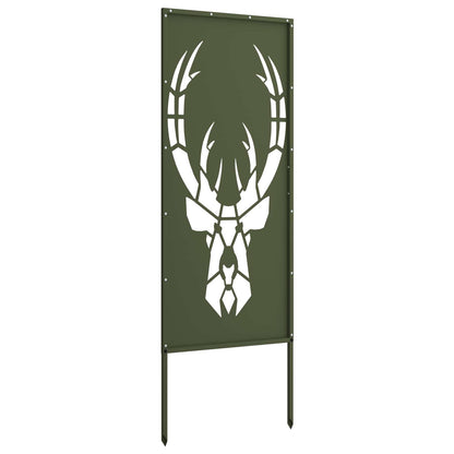 vidaXL Garden Privacy Screen Olive green 50 x 140 cm Cold-rolled steel 6