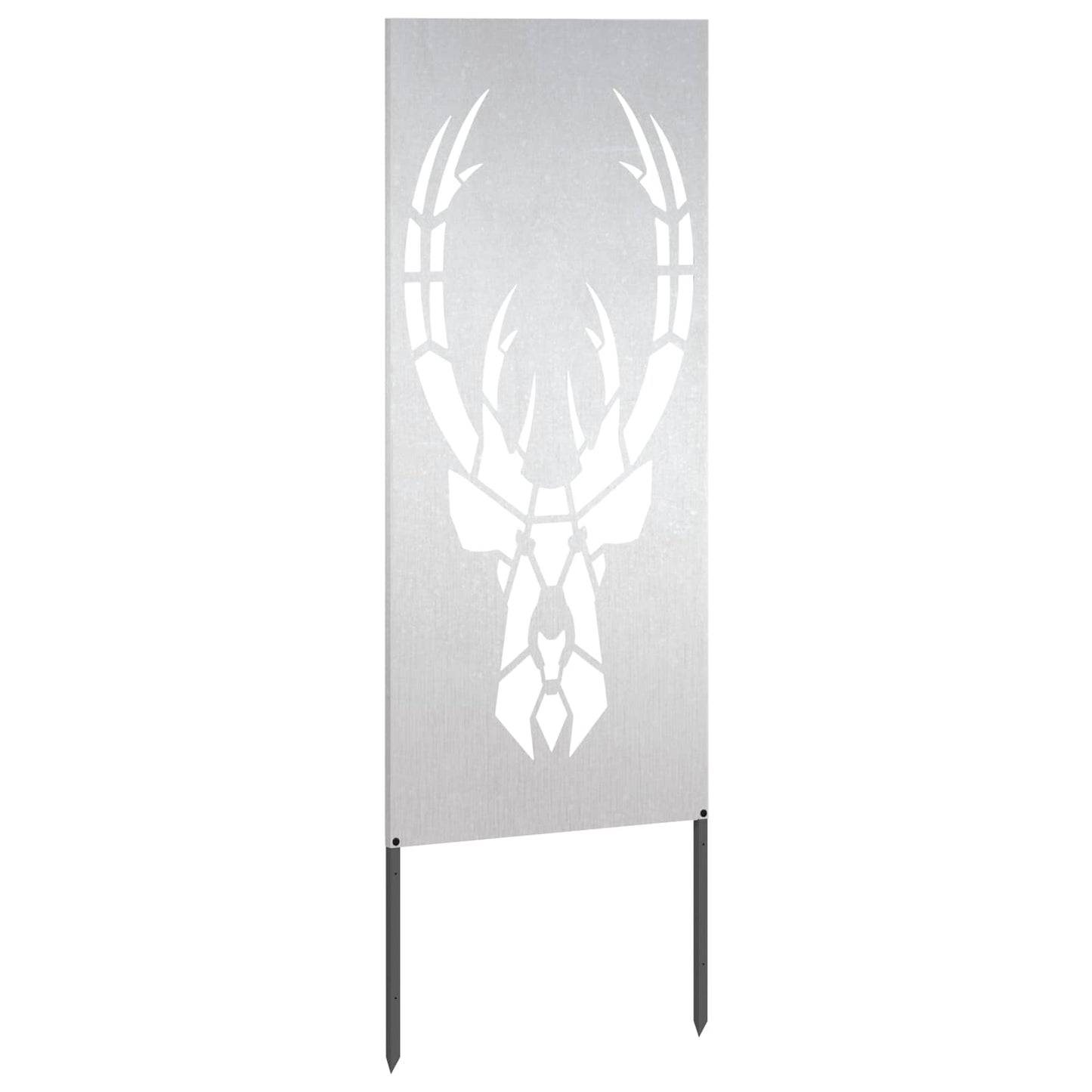 vidaXL Garden Privacy Screen Silver 50 x 140 cm Stainless steel 5