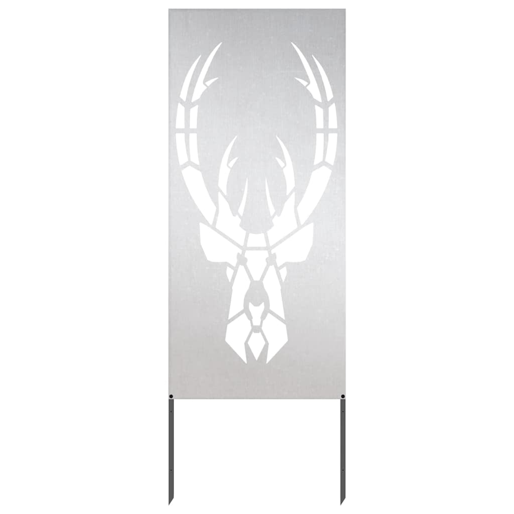 vidaXL Garden Privacy Screen Silver 50 x 140 cm Stainless steel 4
