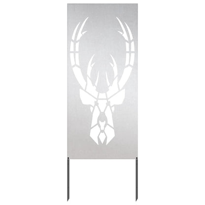 vidaXL Garden Privacy Screen Silver 50 x 140 cm Stainless steel 4