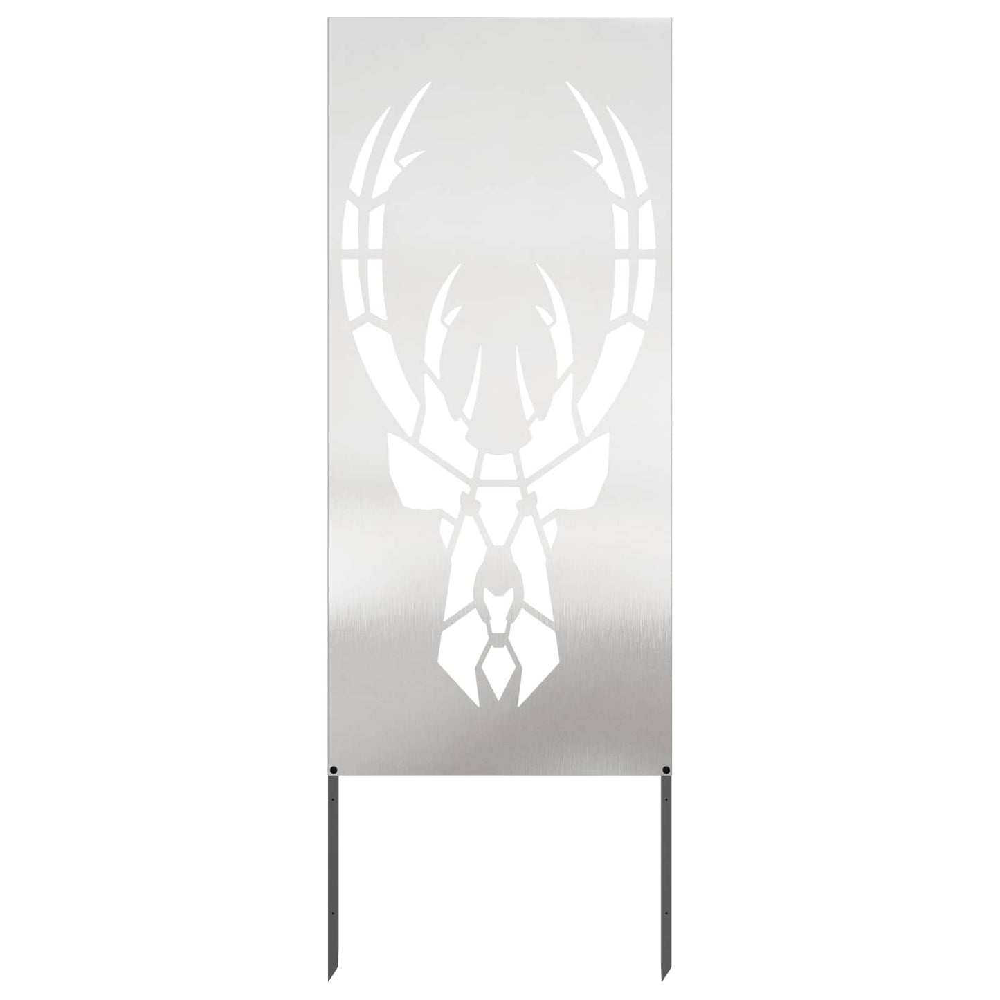 vidaXL Garden Privacy Screen Silver 50 x 140 cm Stainless steel 2